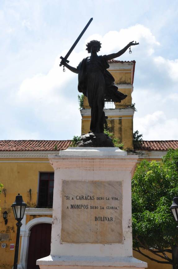 Homenagem à Simón Bolívar em Mompós, na Colômbia